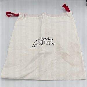 Alexander McQueen Cream Bag with Red Accents